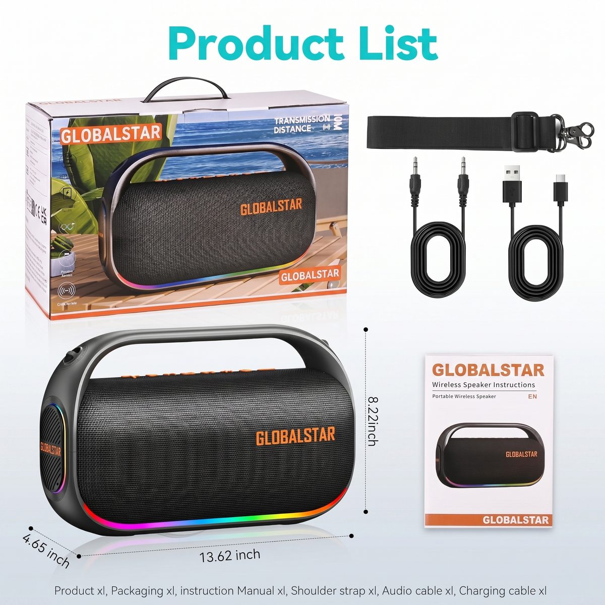 GlobalStar product list — what's in the box