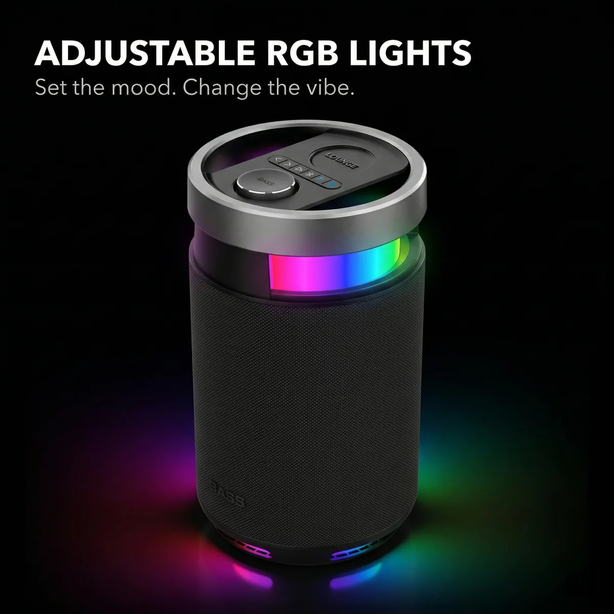 Calus Partybox Encore adjustable RGB lights full spectrum