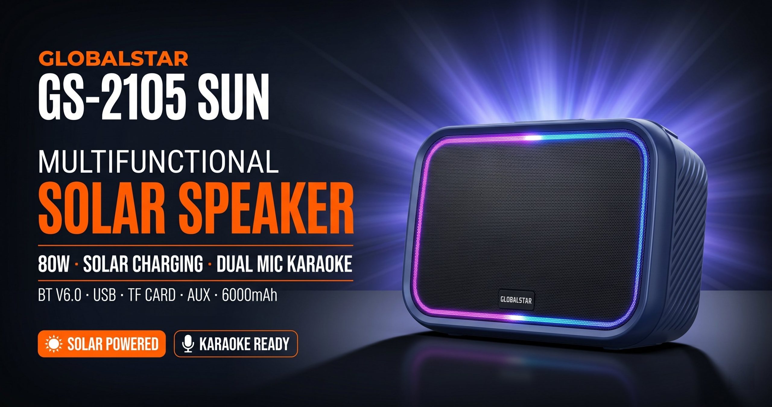 Globalstar GS-2105 SUN Solar Speaker