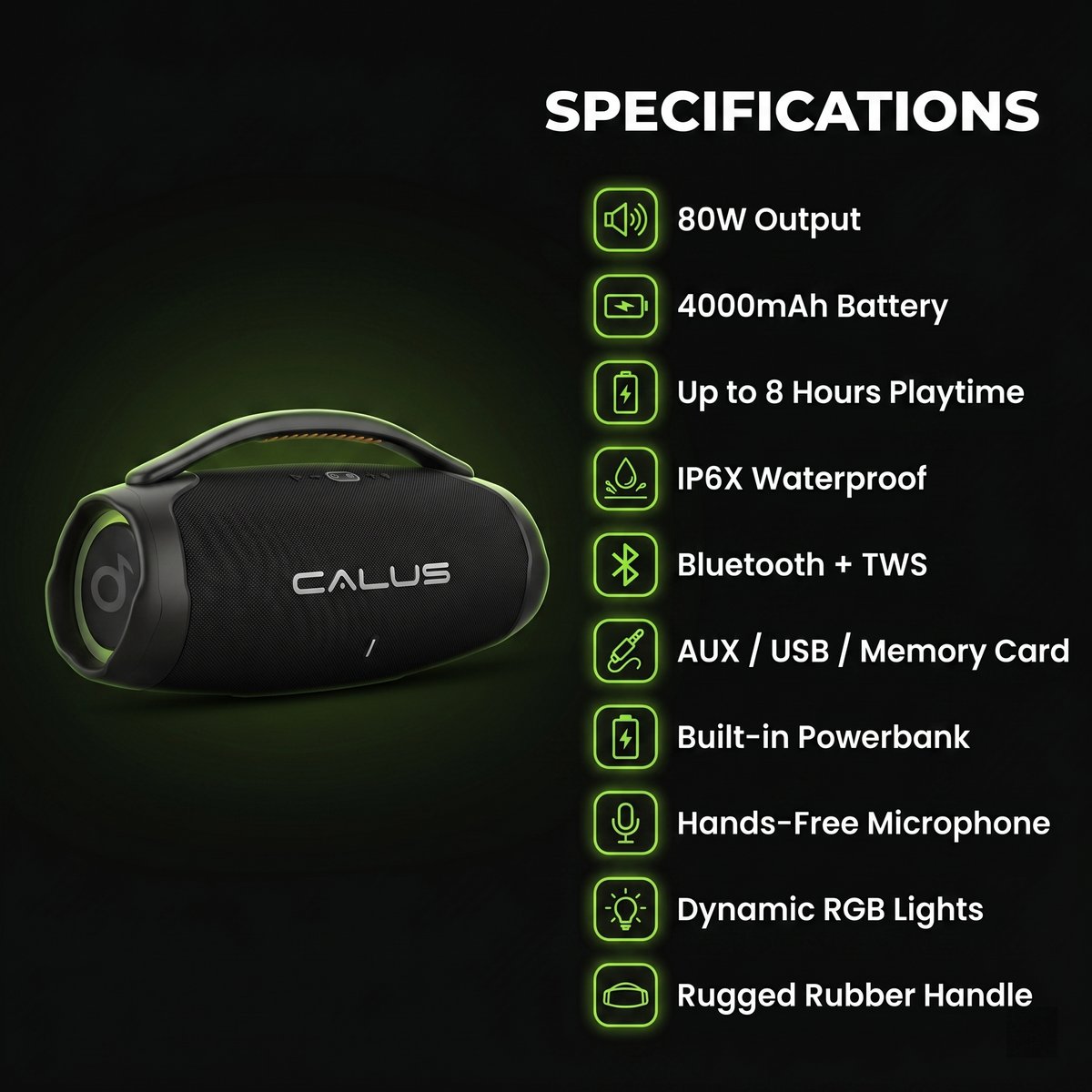 CALUS Extreme Boom 3 Specifications