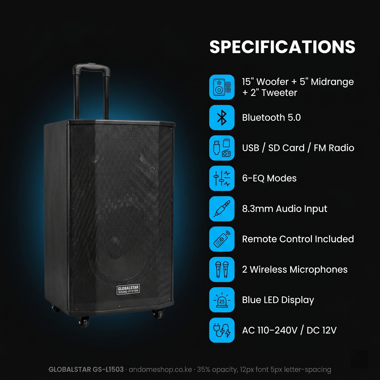 Globalstar GS-L1503 Specifications