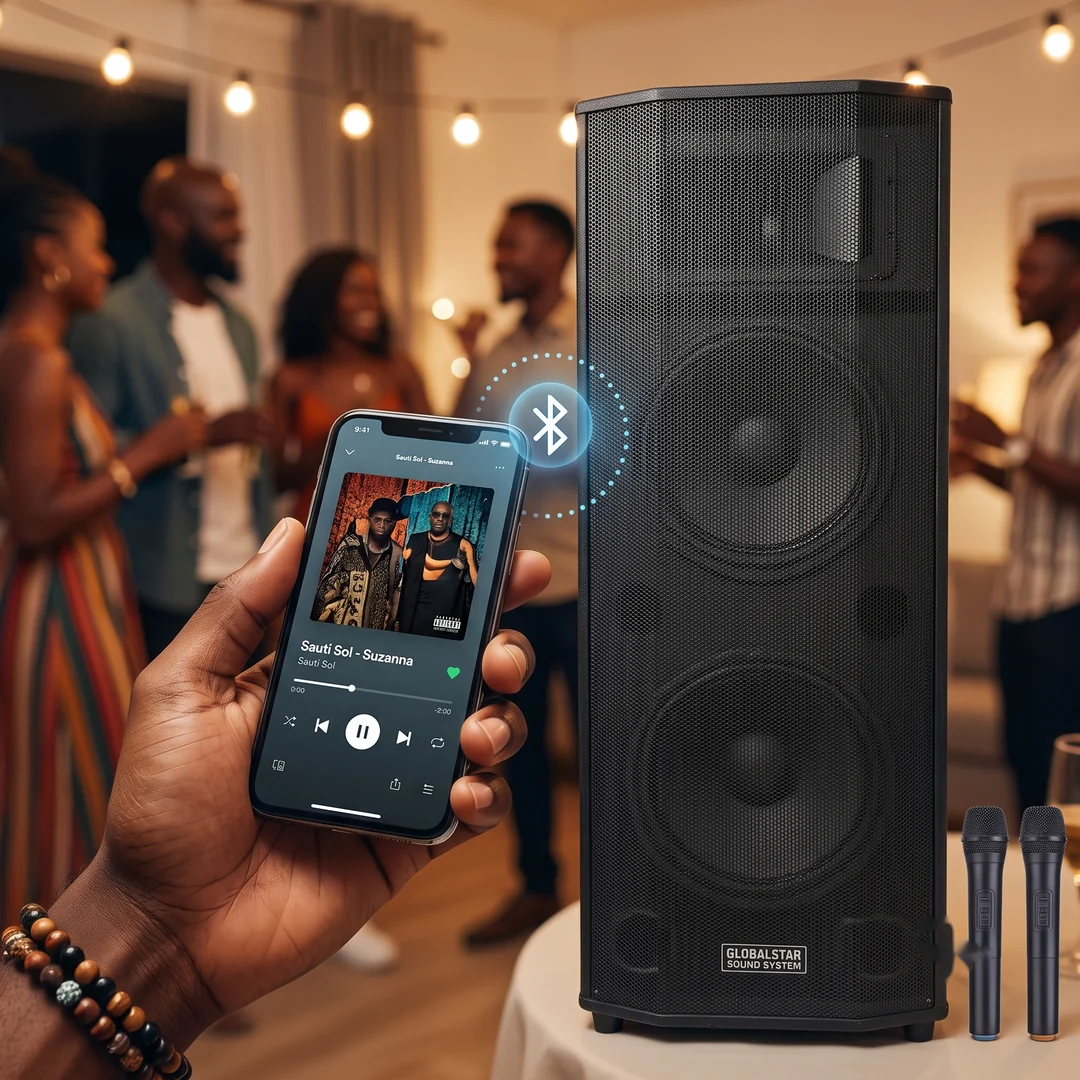 Streaming music to the T1203 over Bluetooth from a phone